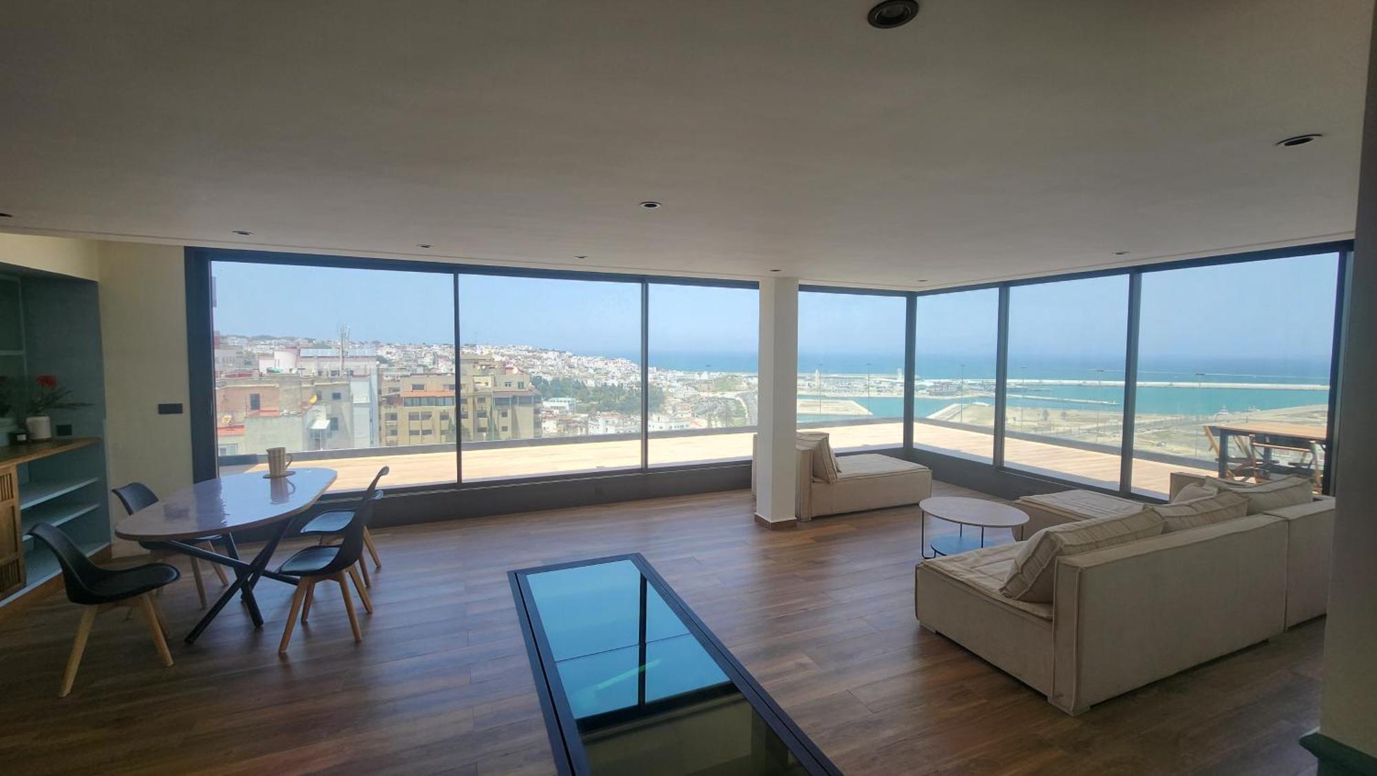 Magnifique Penthouse 160M2 Terrasse 90M2 Vue Mer Танжер Экстерьер фото