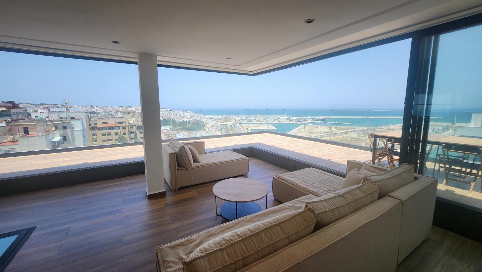 Magnifique Penthouse 160M2 Terrasse 90M2 Vue Mer Танжер Экстерьер фото
